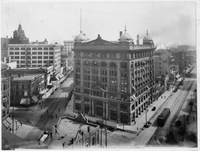 Germania Building at intersection of Water Street and  Wells Street and 2nd Street